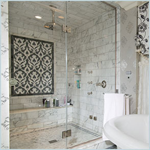 framed vanity mirror
